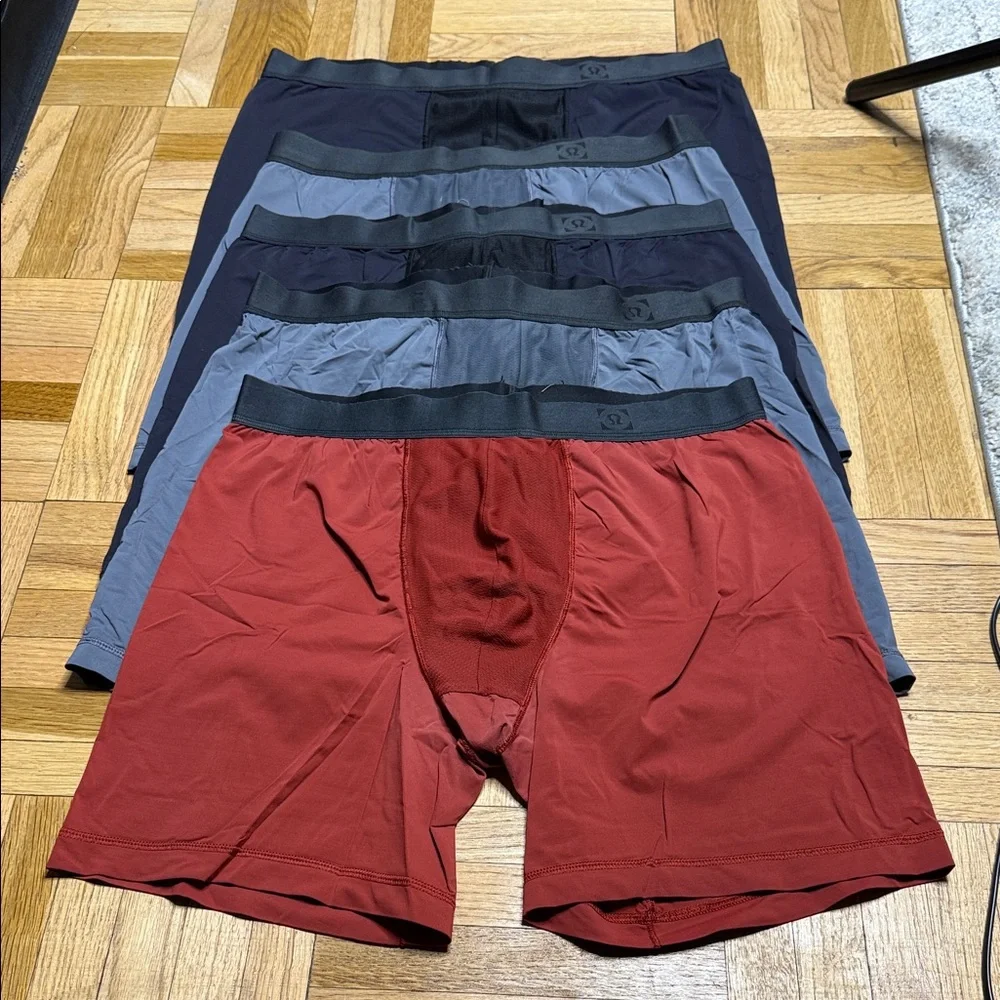 lululemon athletica Boxer Briefs Pack in Red, Navy, and Gray
